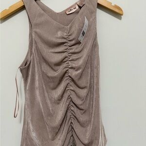 Ruched Stone Colored Top